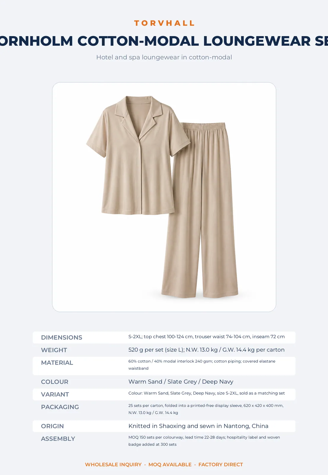 Bornholm Cotton-Modal Loungewear Set - Image 9