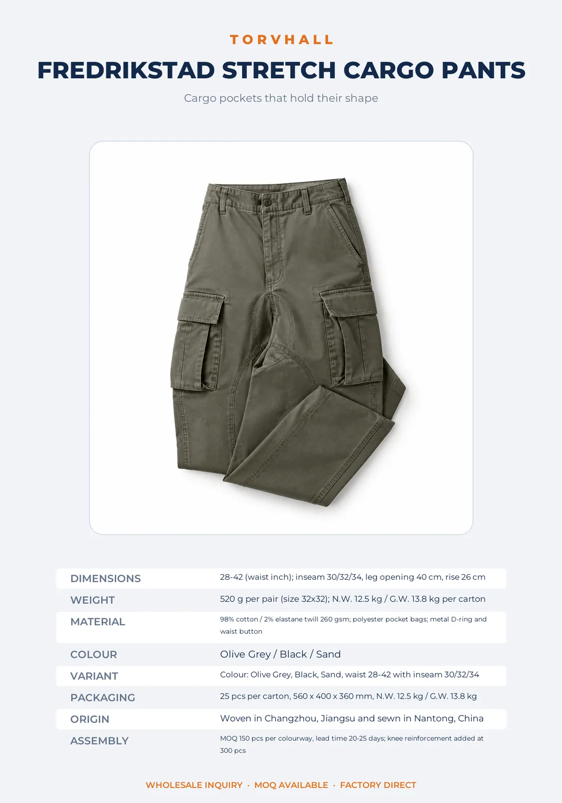 Fredrikstad Stretch Cargo Pants - Image 9