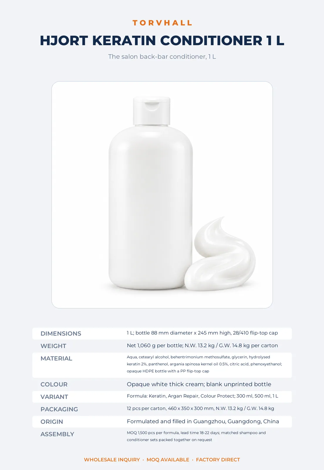 Hjort Keratin Conditioner 1 L - Image 9