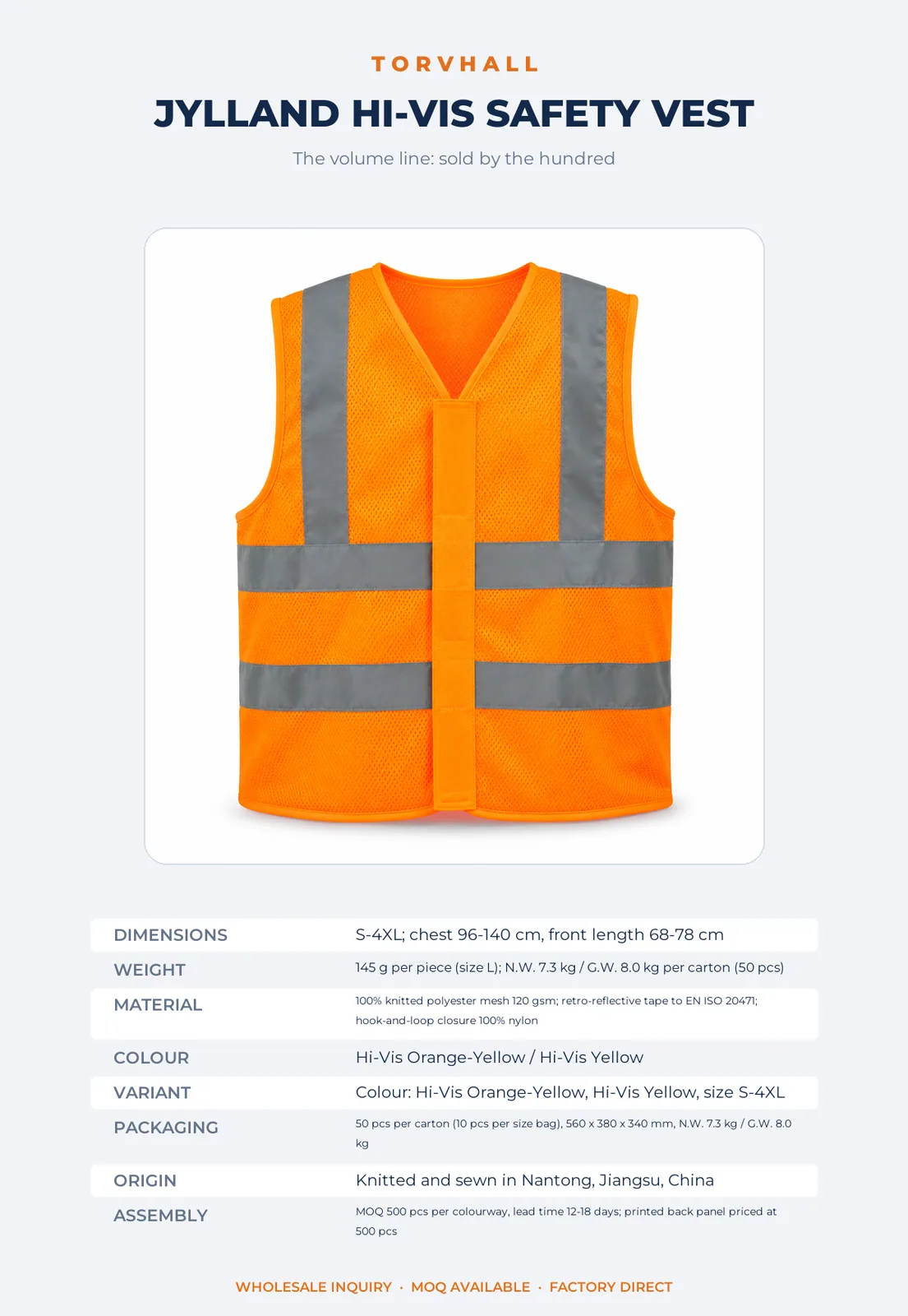 Jylland Hi-Vis Safety Vest - Image 9