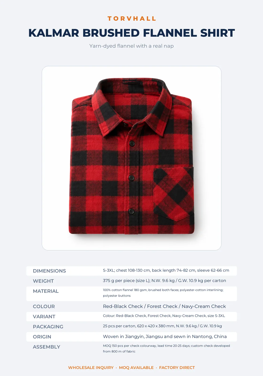 Kalmar Brushed Flannel Shirt - Image 9