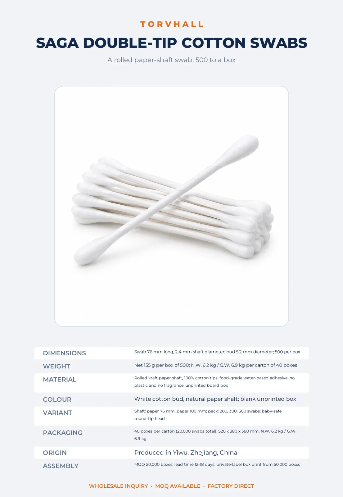 Saga Double-Tip Cotton Swabs - Image 9