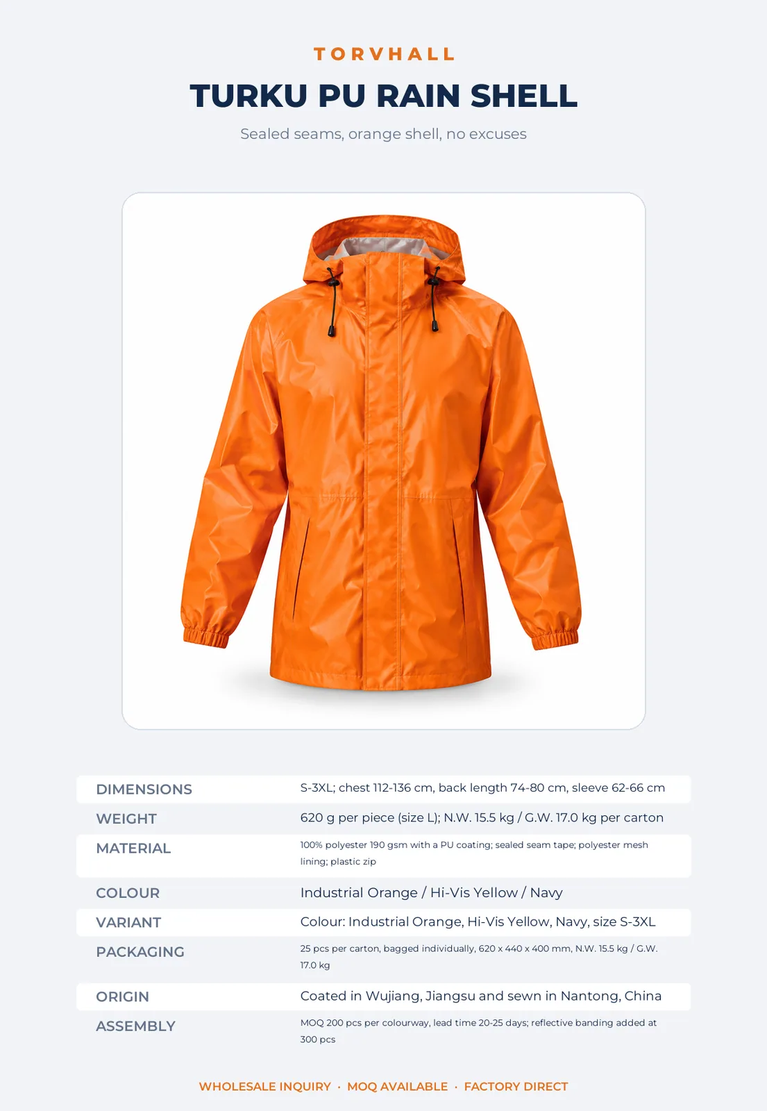 Turku PU Rain Shell - Image 9